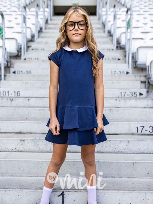 AFK school šaty modré