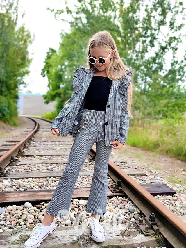 Little pepitka kalhoty