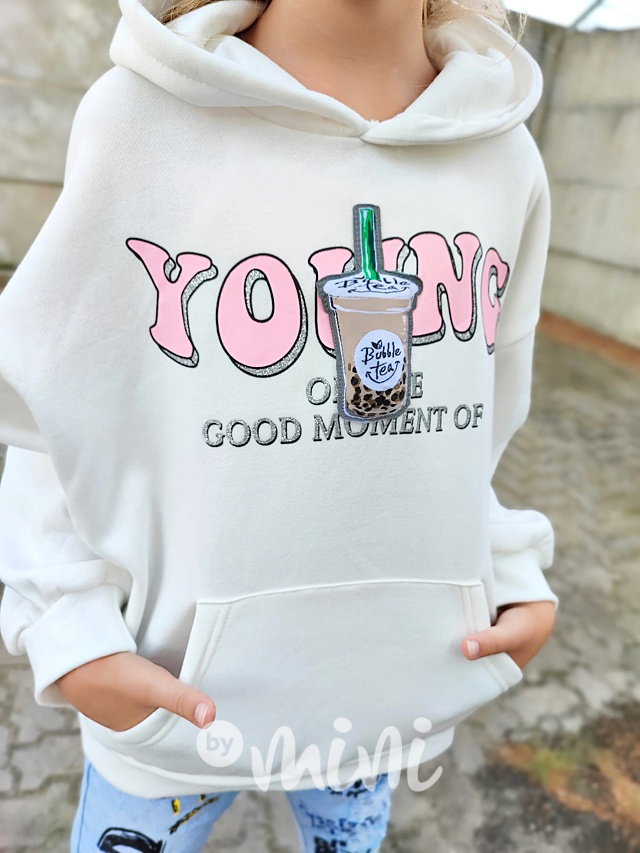 Flísová mikina YOUNG off white