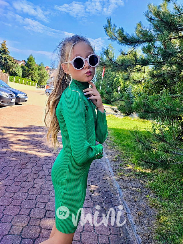 Premium svetrové šaty green