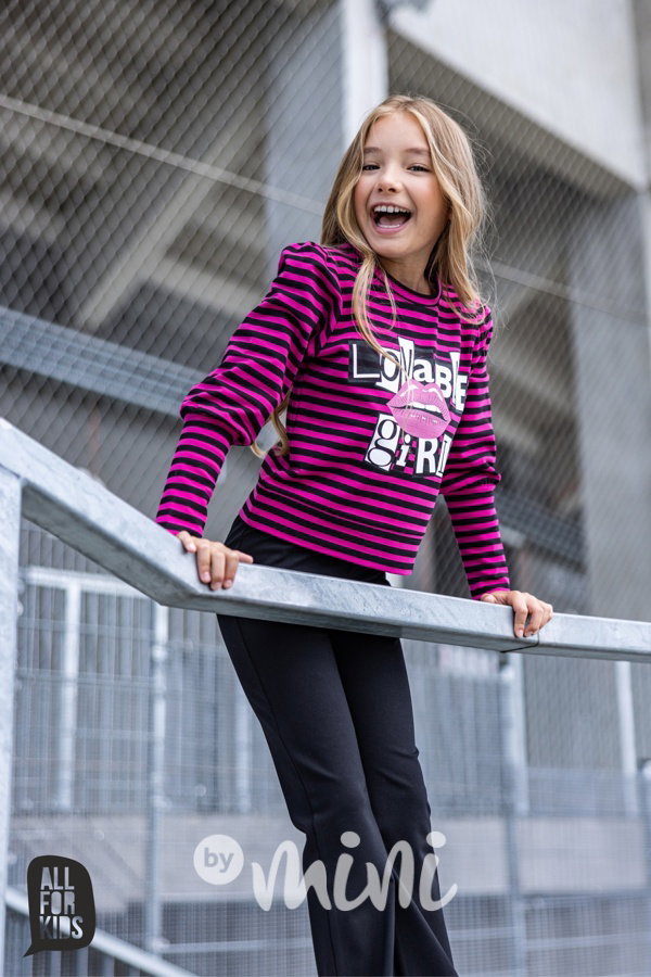 AFK Lovable mikina proužky pink