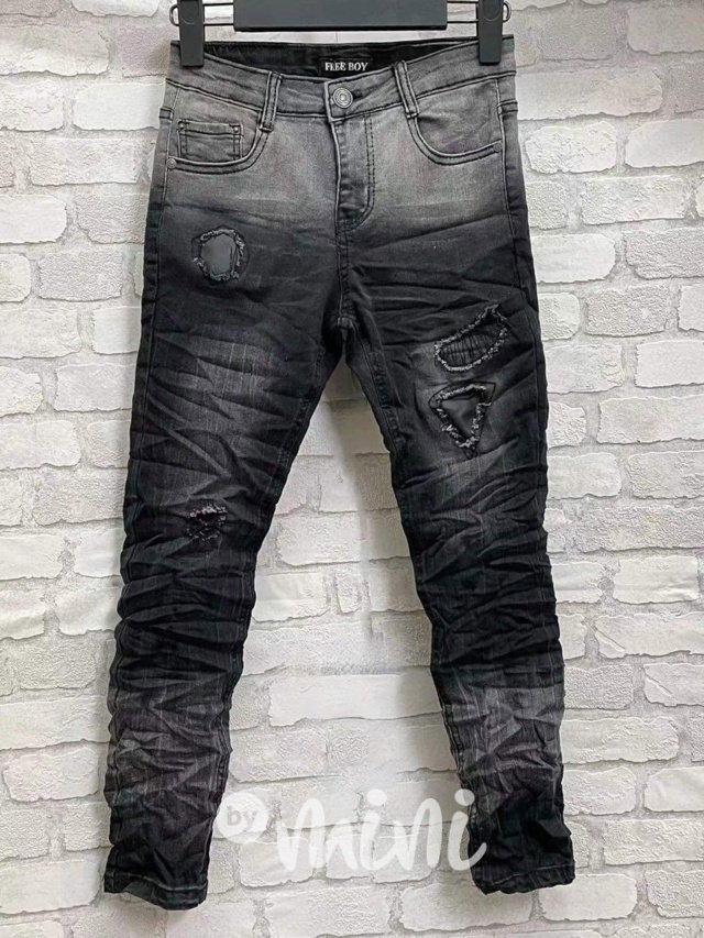 Ripped ombre jeans