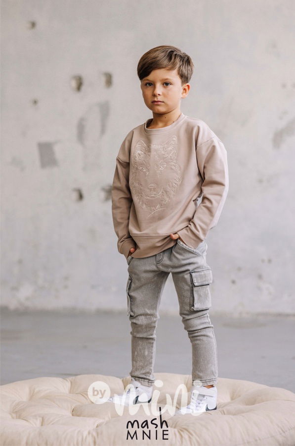 Mash Mnie mikina béžová s motivem