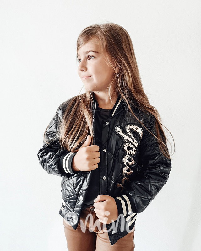 Gossip prošívaná přechodová bunda s flitry