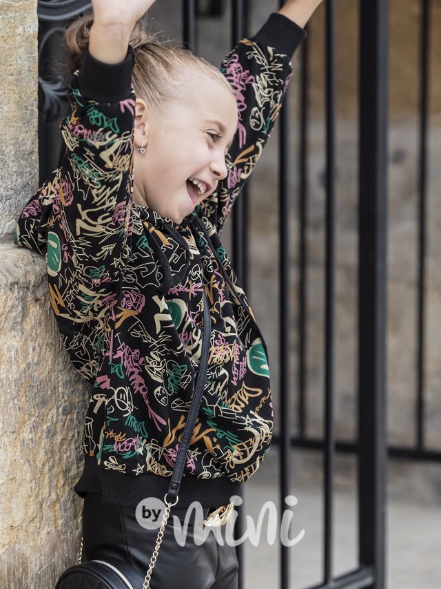 Mikina graffiti black