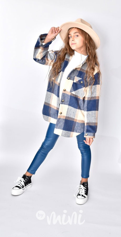 Eco leather thermo legíny ocean