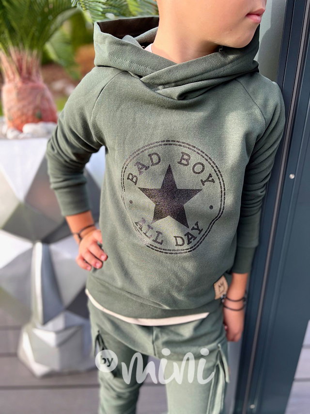 Bad boy zateplená mikina khaki