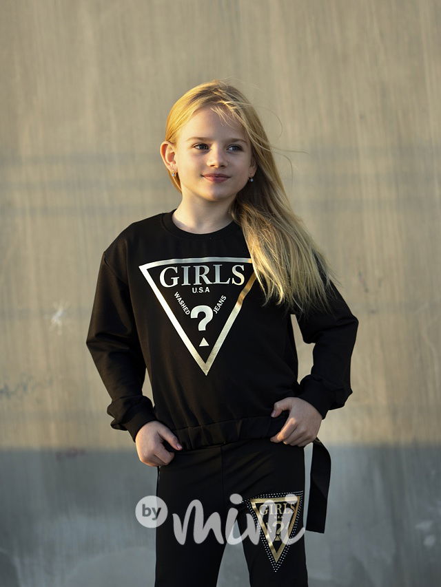 GIRLS mikina černá
