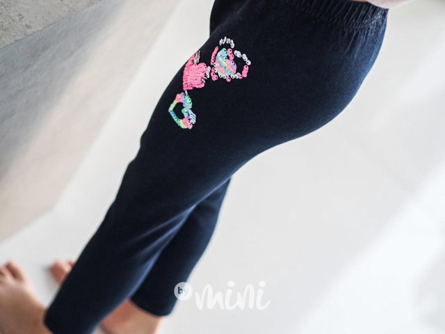 Podzimní jeans legíny s flitry