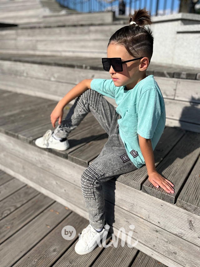 NUNU vintage black biker tepláky