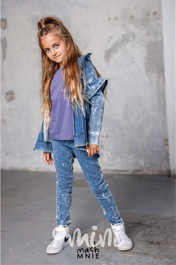 Mash Mnie vintage denim mikina blue