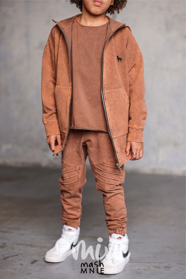 Mash Mnie vintage toffee mikina WOLVES