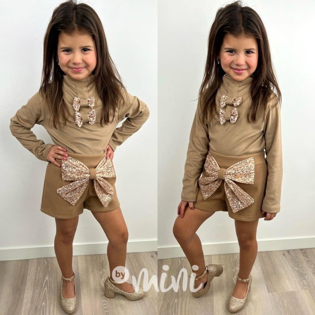 Flauš kraťasy s mašlí