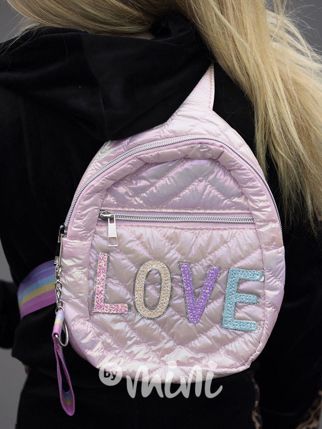 Duhový crossbody batůžek