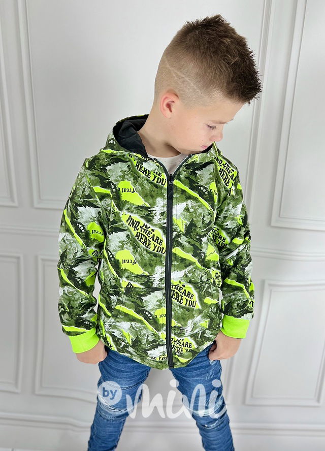 Oboustranná delší bunda černá