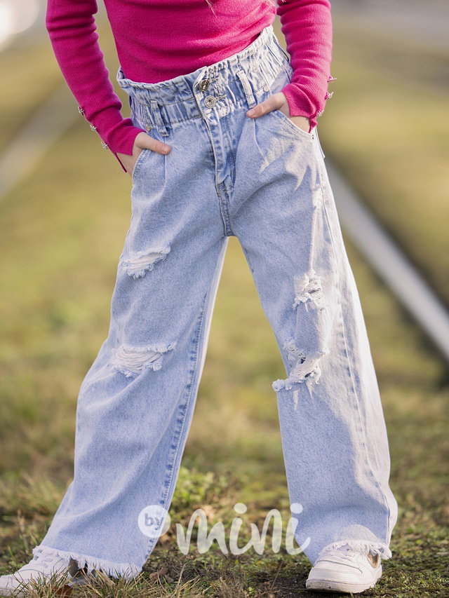 Exclusiv fashion jeans široké nohavice