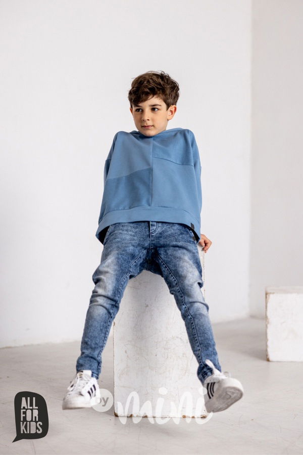 AFK modrá hoodie mikina