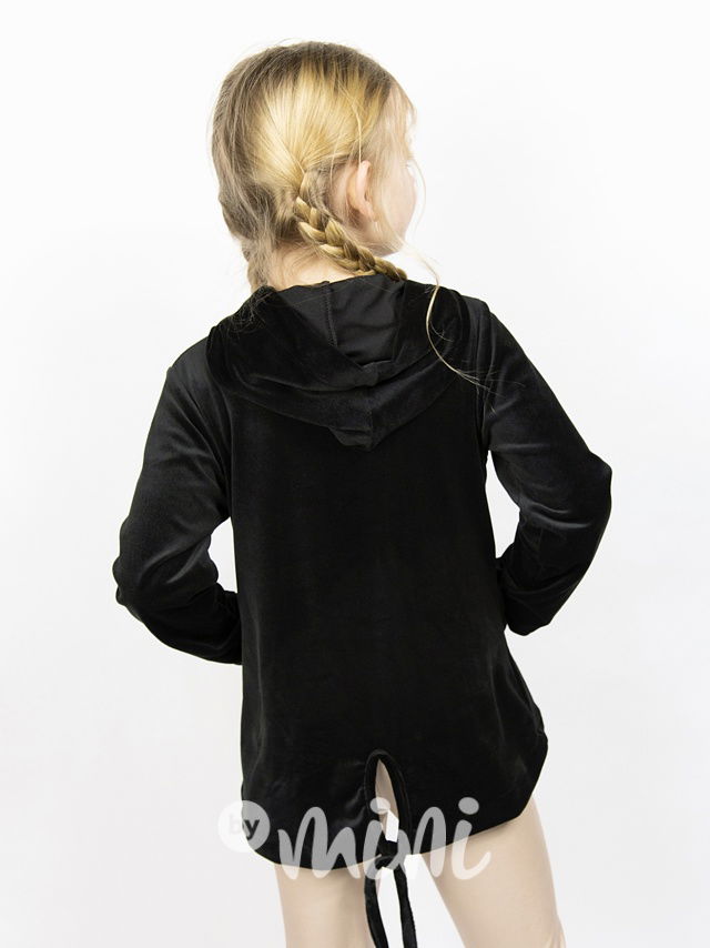 Wednesday velurová long mikina