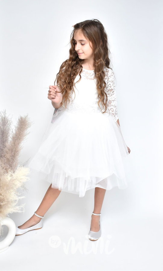 Slavnostní společenské šaty bílé