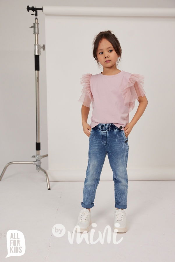 AFK blůzka s tylem růžová