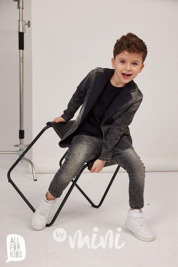 AFK denim kalhoty acid black