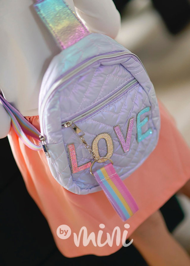 Duhový crossbody batůžek