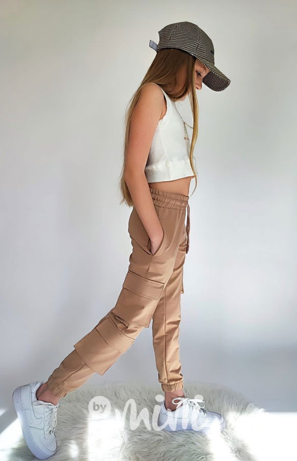 Cargo kapsáče béžové