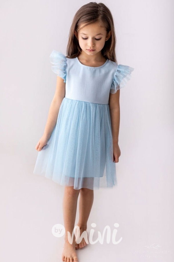 Lily Grey slavnostní tylové šaty ANGEL baby blue