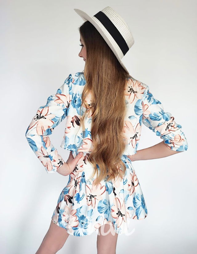 Flower sako + sukně