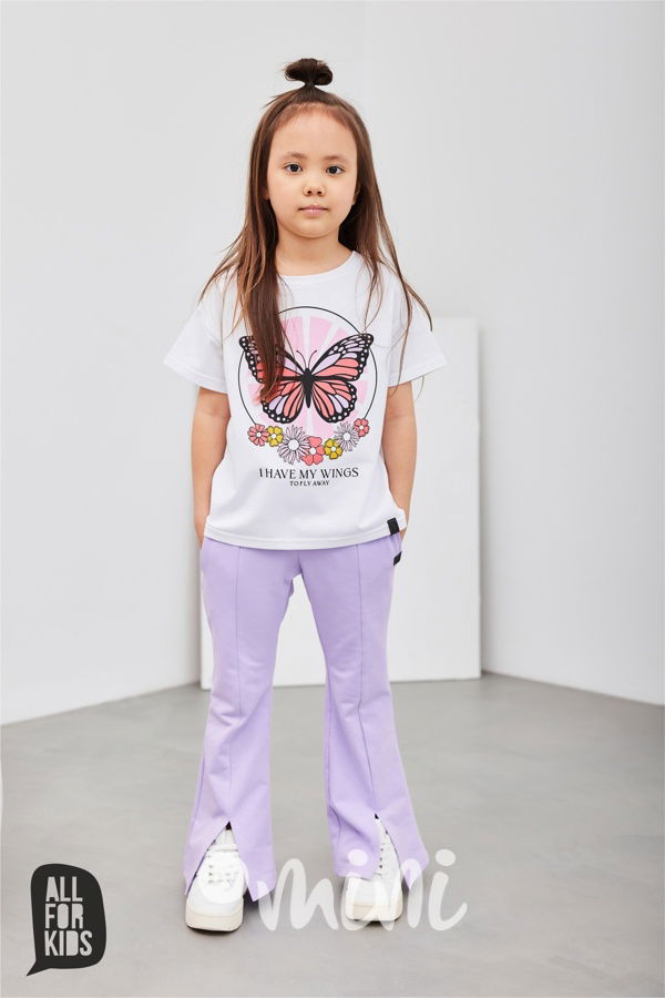 AFK bavlněné zvonáče lila