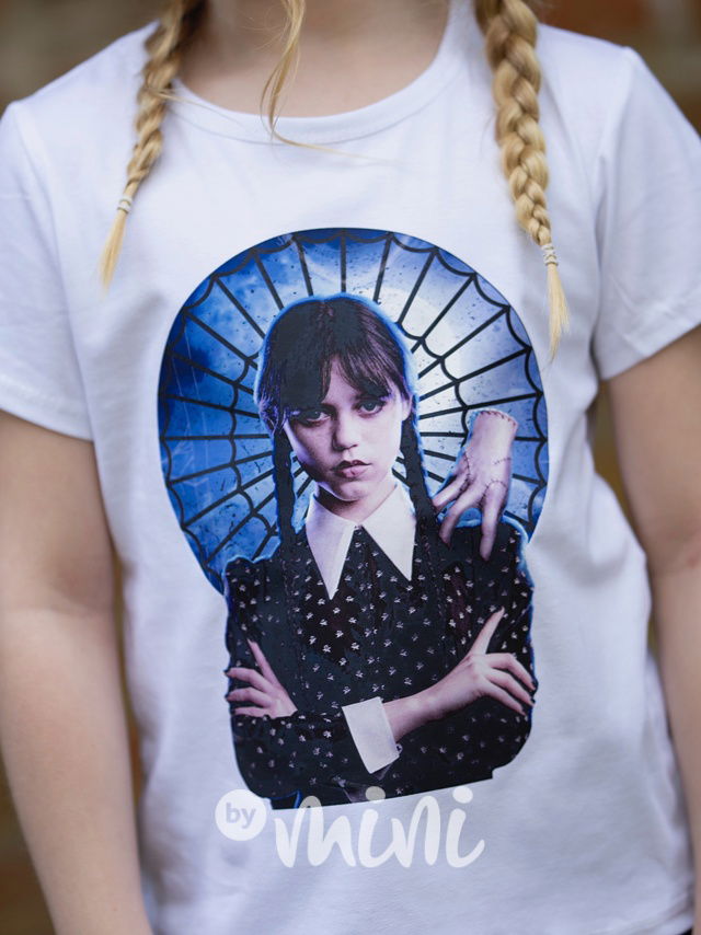 Wednesday a Věc triko bílé