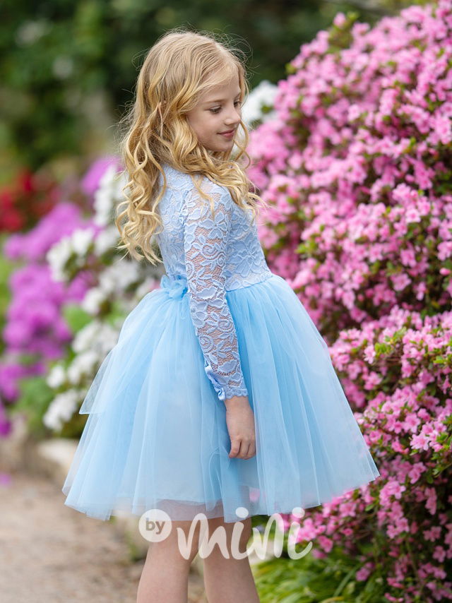 Princess krajkové šaty s maxi tylovou sukní Frozen