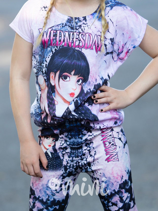 Wednesday pinkie triko + kraťasy