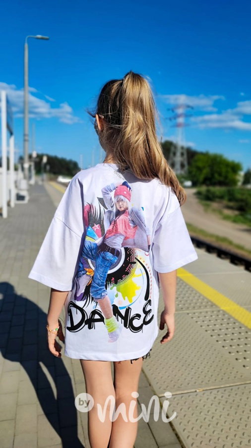 Dance triko bílé