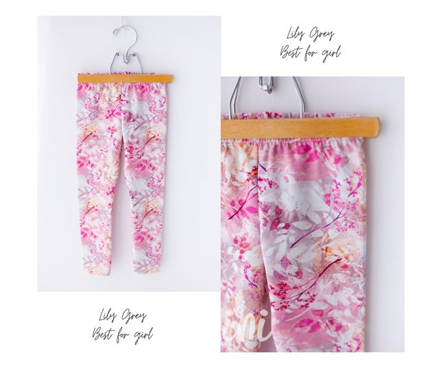 Pastel love soft cotton legíny *Lily Grey*
