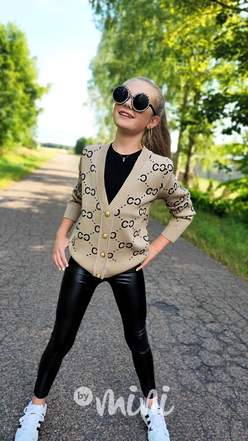 Coco propínací svetřík béžový