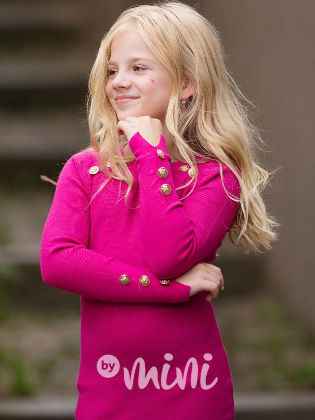 PREMIUM svetříkové šaty malina