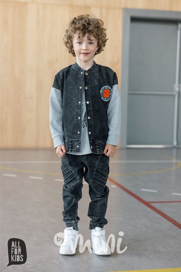 AFK biker jeansy black