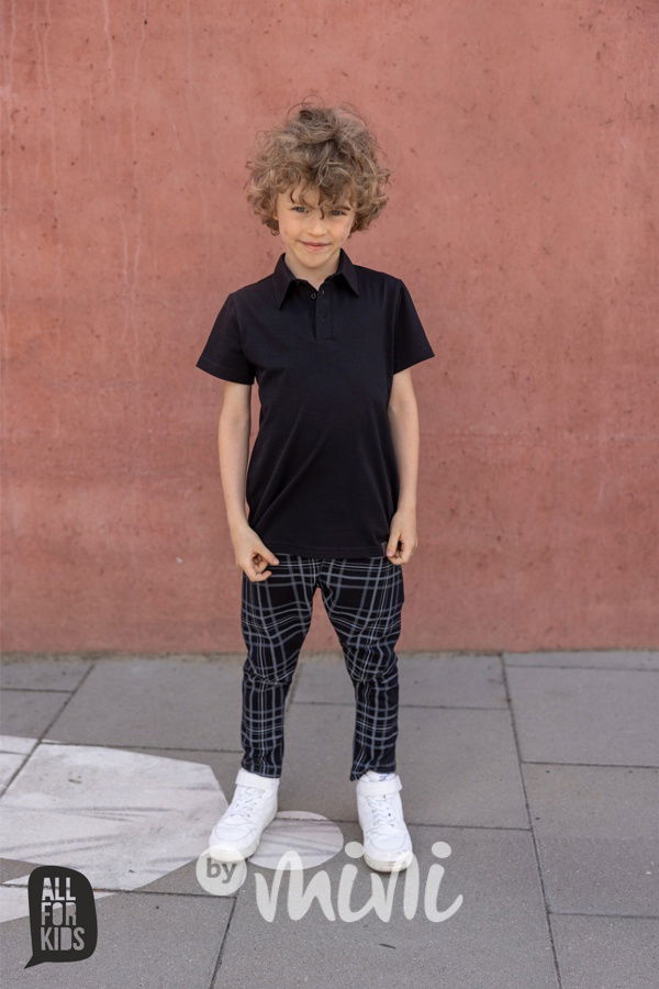 Bavlněná polo košile černá