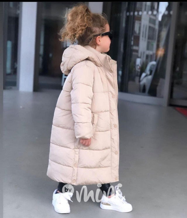 Oversize zimní kabát beige