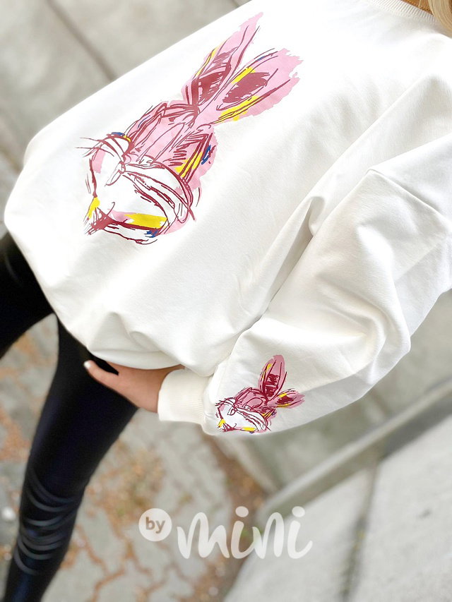 Bunny mikina off white
