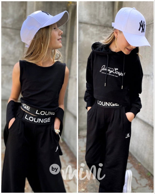 2v1 Lounge mikina + top black