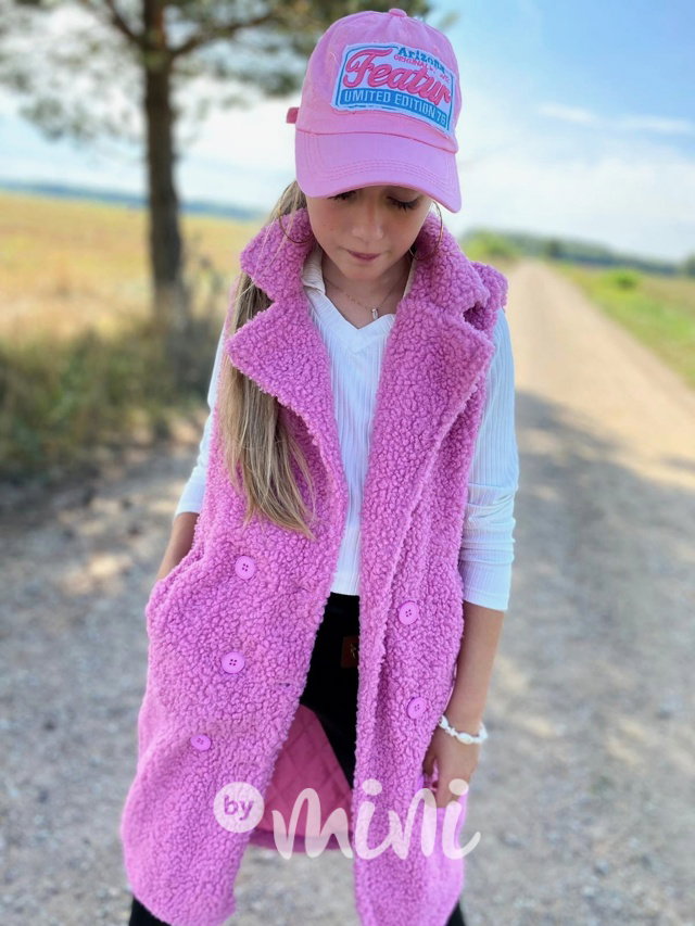 Alpaka vesta růžová