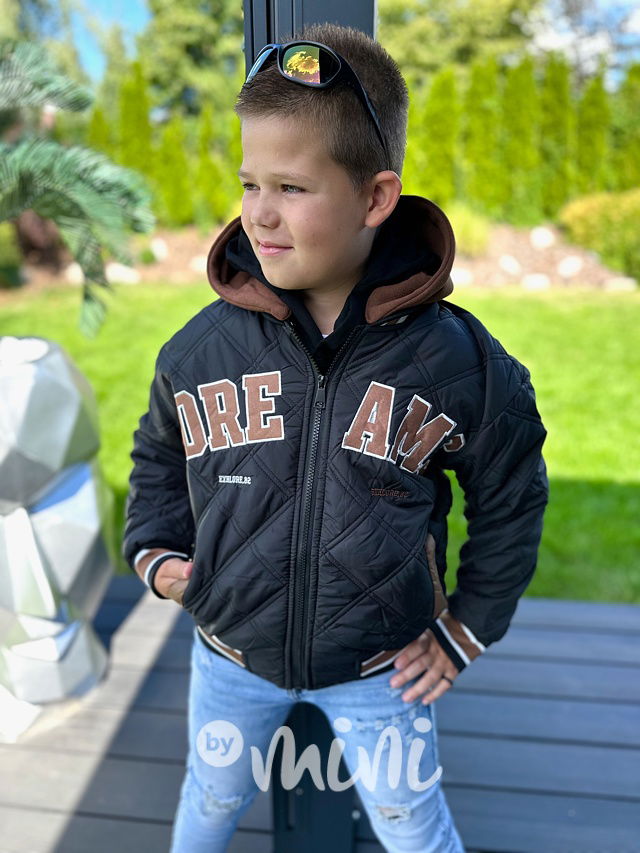 DREAM prošívaná teplá bomber bunda black