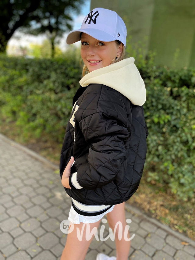 BETTER prošívaná teplá bomber bunda dark