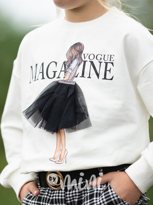 Vogue mikina krémová