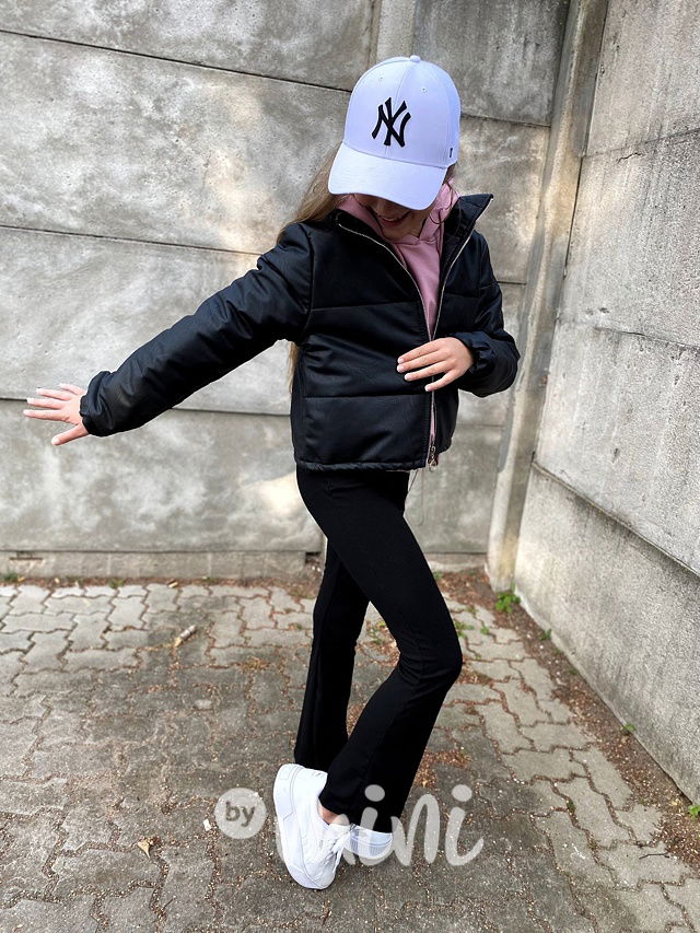 Podzimní crop bunda black