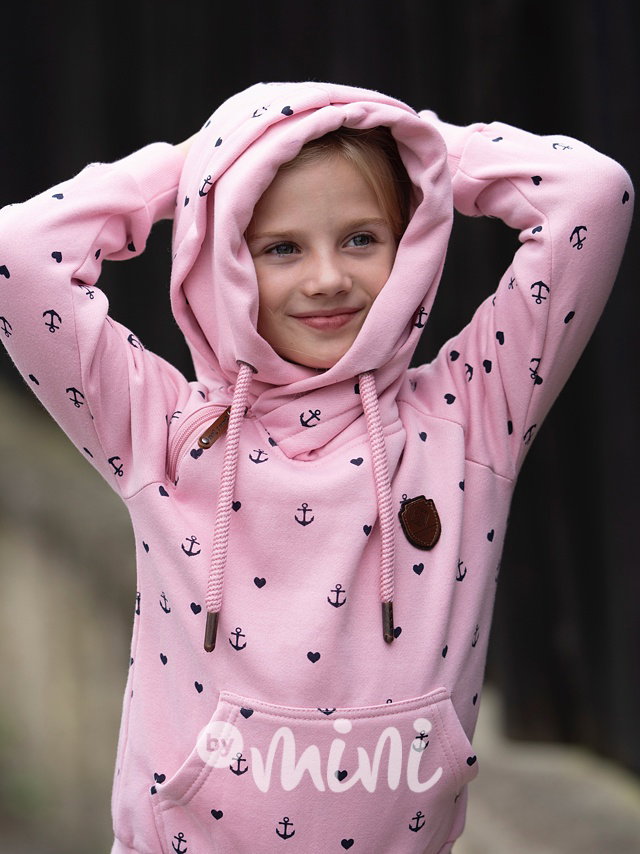 Teplá mikina marina pink