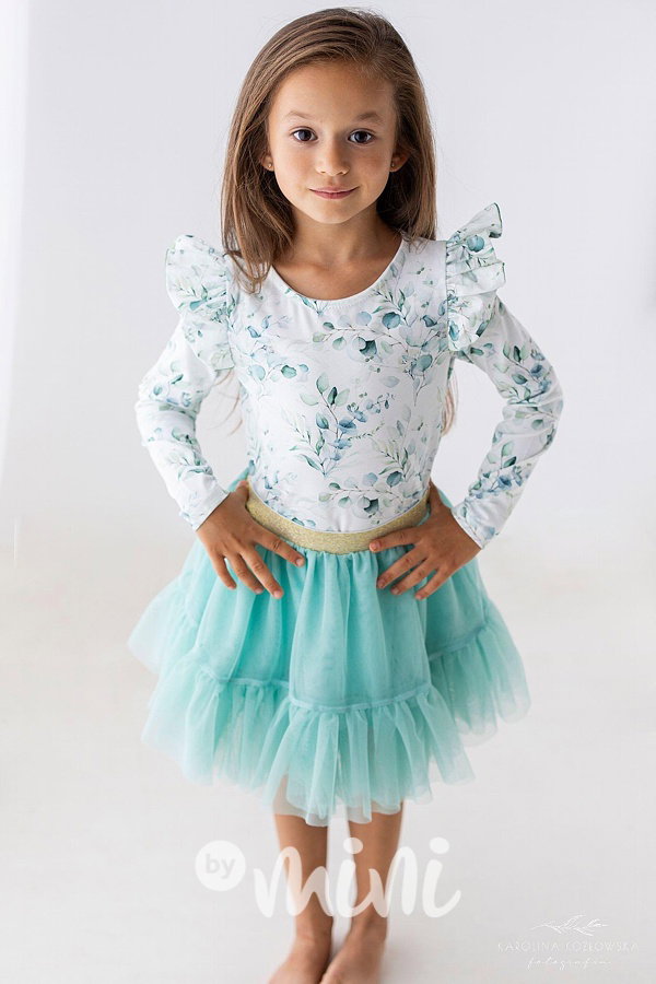 Sweet mint maxi tutu sukně Lily Grey