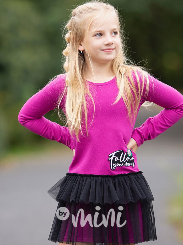 Follow your dreams šaty purple